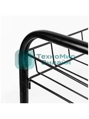 Этажерка для обуви NIKA ЭТ3/Ч черный,2 яруса,435*660*300