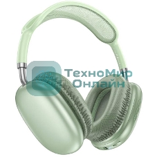 Беспроводные/проводные наушники Borofone BO22 Plus зеленый, полноразмерные, Bluetooth + проводной, складная конструкция
