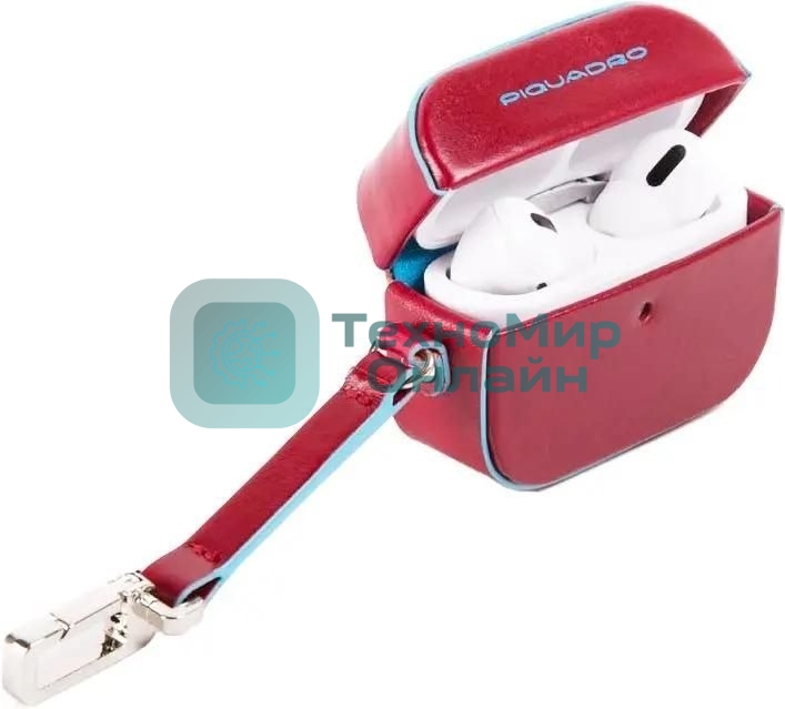 Чехол для наушников Piquadro Blue Square AC5308B2/R красный натур.кожа