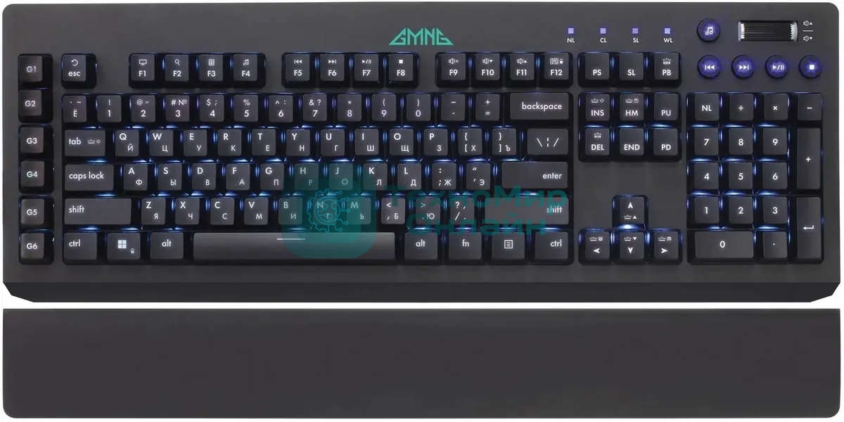Клавиатура GMNG GG-KB770XP проводная, USB Type-A, чёрный
