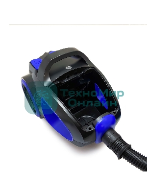 Пылесос Ginzzu VS437 черный/синий, 420/2400 Вт, уборка сухая, пылесборник контейнер 2,5 л