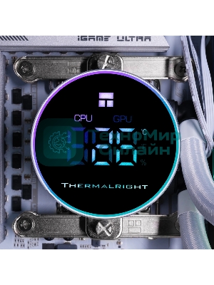Система жидкостного охлаждения Thermalright Frozen Magic 360 Digital V2 ARGb Soc-AM5/AM4/1200/1700/1851 белый 4-pin 28dB Al LCD Ret (F-MAGIC-360-DIGITAL-WH-ARGb-V2)