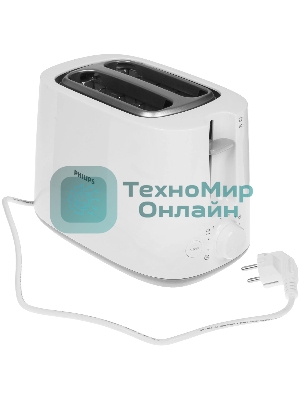 Тостер Philips HD2581/00 белый, 830 Вт, 2 слота