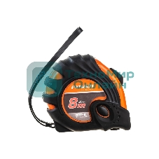 Рулетка PATRIOT MTP-8, ударопрочный корпус, обрезиненная, 8м