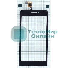 Сенсорное стекло (тачскрин) для Explay 4Game, черное