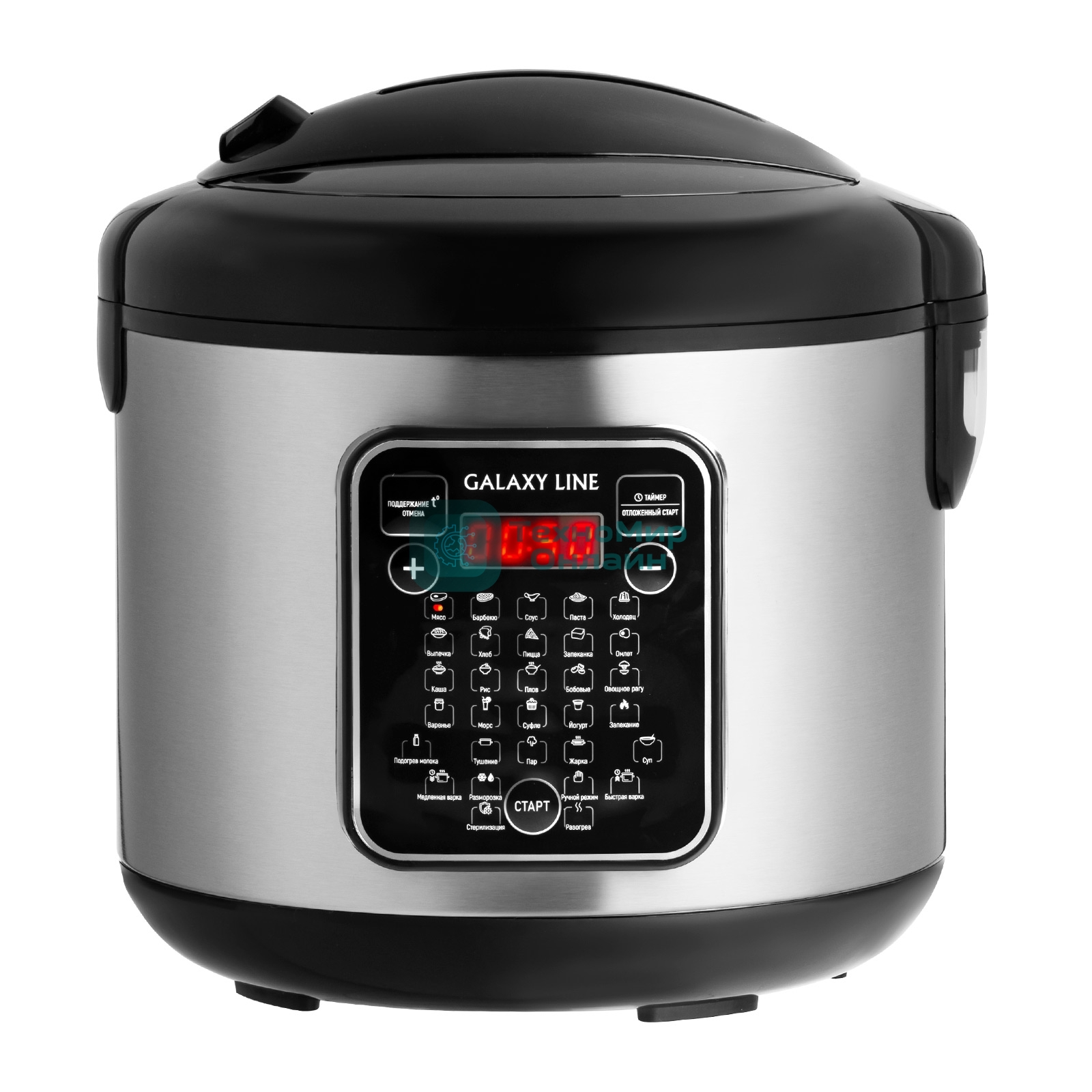 Мультиварка Galaxy Line GL 2646 черный с серебристым, 1200 Вт, 31 программа