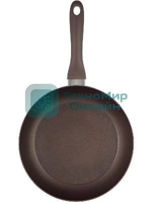Сковорода Rondell Grillage RDA-1429, 24см, без крышки, коричневый