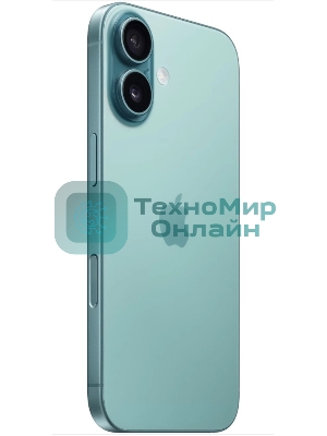 Смартфон Apple iPhone 16 A3287, 8/128Gb, бирюзовый