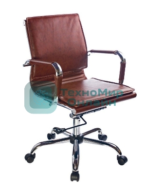 Кресло Бюрократ CH-993-Low/Brown коричневый, экокожа