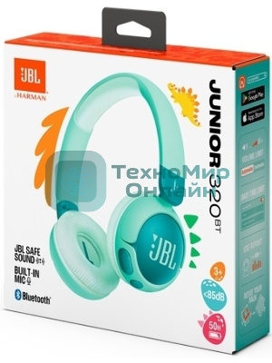 Наушники беспроводные детские JBL JR320BT зеленый