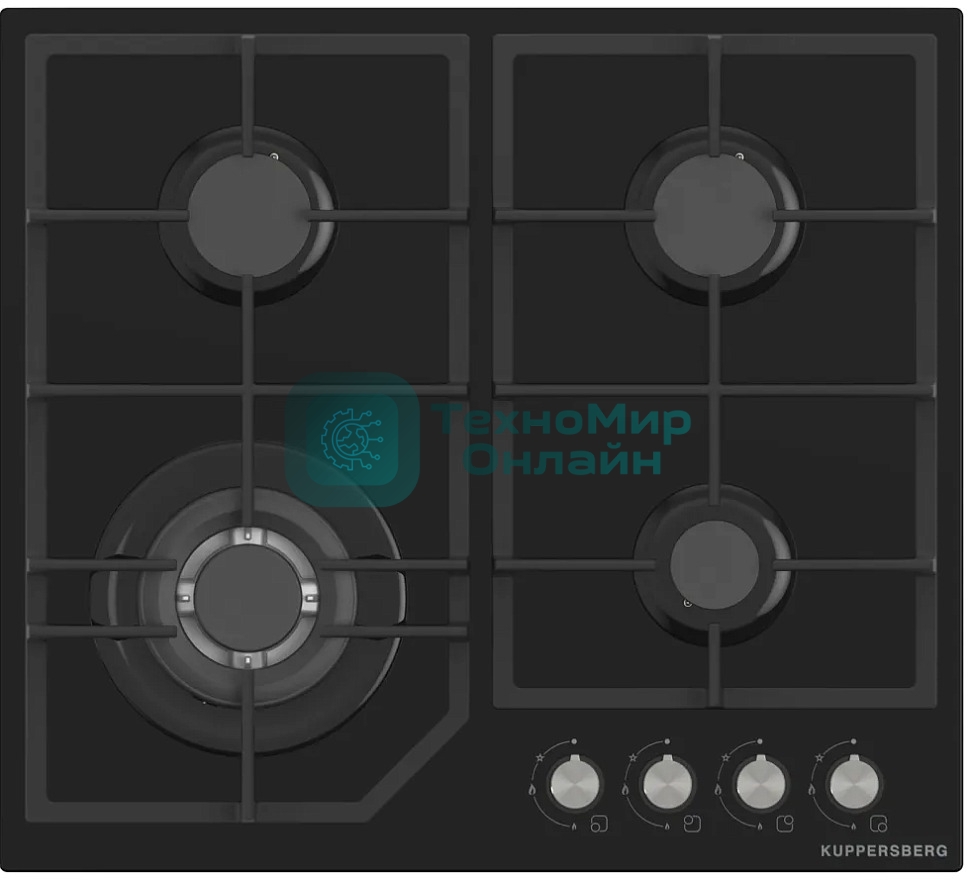 Газовая варочная панель Kuppersberg TG 68 B черный