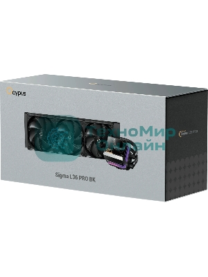 Система жидкостного охлаждения Ocypus Sigma L36 PRO BK IPS Display/черный/310W/All Intel/AMD AM*/Screws
