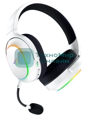 Гарнитура Razer Barracuda X Chroma белый, беспроводная, радиоканал, до 70 ч, съёмный микрофон, подсветка