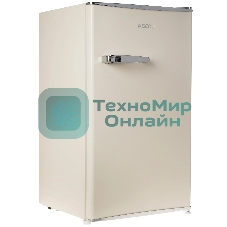 Холодильник Ascoli ADFRY90 бежевый однокамерный 85/15л морозилка сверху