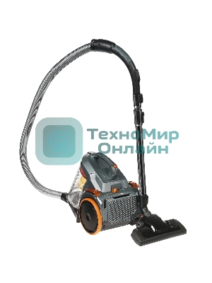 Пылесос Midea VCS43A15 сухая уборка турбощетка в комплекте, фильтр тонкой очистки регулятор мощности на корпусе, индикатор заполнения пылесборника потребляемая мощность 2200 Вт