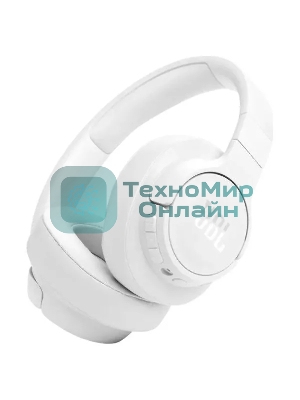 Беспроводные/проводные наушники JBL Tune 770NC белый, полноразмерные, Bluetooth + проводной, активное шумоподавление, до 70 ч