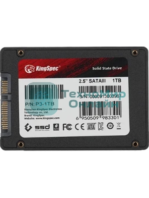 Накопитель SSD KingSpec P3-1Tb, 1Tb, SATA, 2.5