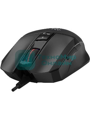 Мышь проводная A4Tech Bloody W65 Max Mini черный, 12000 dpi, USB, кнопки - 9