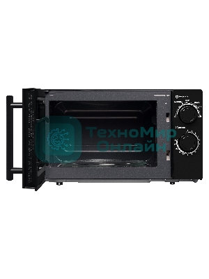 Микроволновая печь BBK 20MWS-773M/B-M черный, 20 л, 700 Вт, переключатели - поворотный механизм