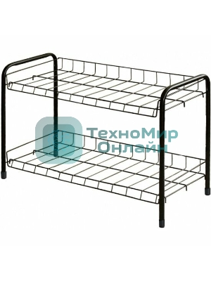 Этажерка для обуви NIKA ЭТ3/Ч черный,2 яруса,435*660*300