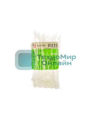 Нейлоновые стяжки Fortisflex КСС 4х150 мм белый 100 шт