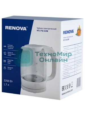 Чайник электрический Renova KT17G-03W