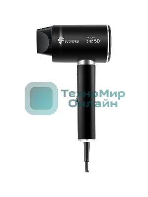Фен LEONORD LE-1226 черный, 2000 Вт, ионизация