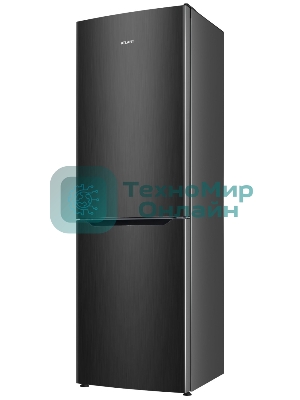 Холодильник Atlant XM 6623-159 черный металлик двухкамерный 182/159л морозилка снизу