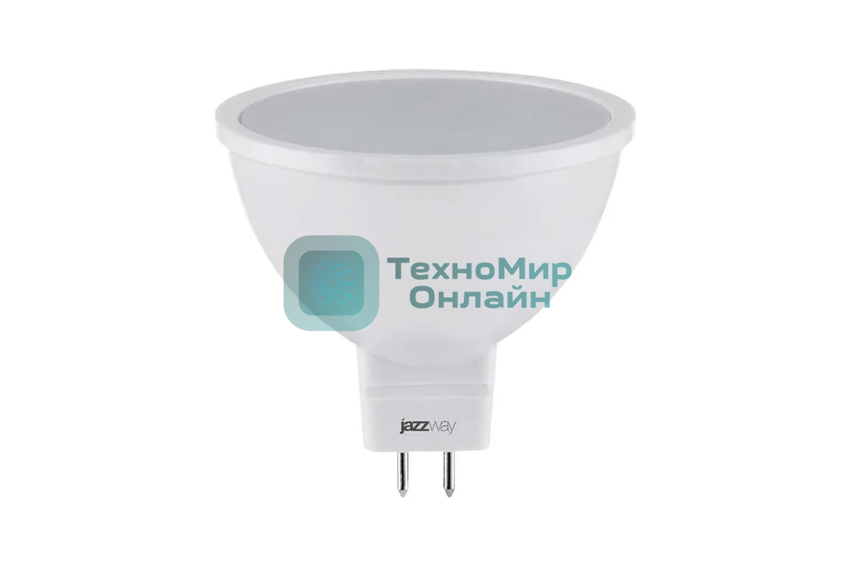 Лампа светодиодная JazzWay PLED-ECO-JCDR 5Вт 4000К белый GU5.3 400лм 220-240В