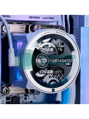 Система жидкостного охлаждения Thermalright Core Vision 360 (360mm, LED, White, ARGB/Fans: 3x120mm, 72.37CFM, 27.7dBA, 2000RPM/Pump height 66mm, Rad thickness 27mm/S: 1700, 1200, 1851, 115X, 2011, 2066, AM5, AM4)