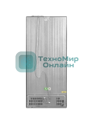 Холодильник Maunfeld MFF192NFB01 Inverter черный стекло трехкамерный 334/184л морозилка снизу, No Frost, Side by Side