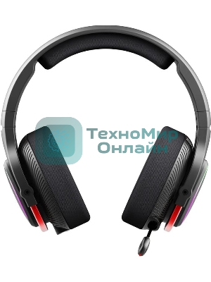 Гарнитура Bloody MR710 чёрный, беспроводная + проводная, Bluetooth, до 44 ч, подсветка