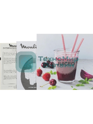 Соковыжималка Moulinex ZU150110 белый/черный, шнековая вертикальная, 150 Вт, 800 мл, электронное, реверс