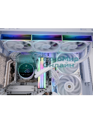 Система жидкостного охлаждения Thermalright Frozen Magic 360 Digital V2 ARGb Soc-AM5/AM4/1200/1700/1851 белый 4-pin 28dB Al LCD Ret (F-MAGIC-360-DIGITAL-WH-ARGb-V2)