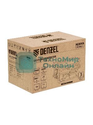 Электрогенератор бензиновый Denzel PS 90 ED-3, 9 кВт, 85 дБ, 90 кг