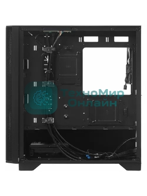 Компьютерный корпус Montech AIR 100 LITE черный без БП mATX 2x120мм 1xUSB2.0 2xUSB3.0 audio bott PSU