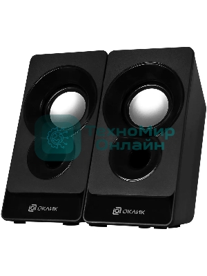 Акустическая система Oklick OK-165 2.0 черный 6Вт