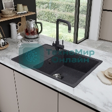 Кухонная мойка Maunfeld Lacrima 700 MFQS-700DGR темно-серый