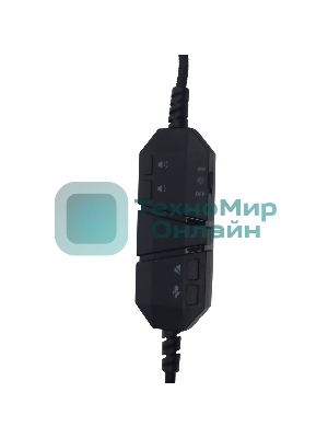 Гарнитура Raskat Strike 3U чёрный, проводная, USB, съёмный микрофон, подсветка