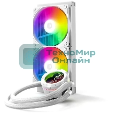 Система жидкостного охлаждения ID-Cooling SL240 XE ARGb белый 120мм алюминий+медь 1800rpm 30db 4-pin 300W
