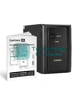Источник бесперебойного питания ExeGate EX292606RUS SpecialPro UNB-2000.LED.AVR.1SH.2C13 2000VA/1200W, LED, AVR,1*Schuko+2*C13, металлический корпус, черный