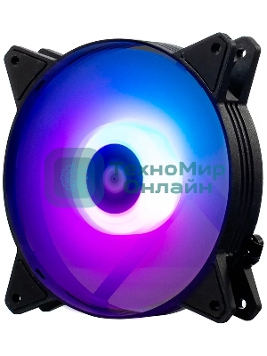 Кулер Lyambda LAC-01 (чёрный, ARGB, 1100 RPM, 20.3 dBA, 36.54 CFM, 4-Pin/5v ARGB)