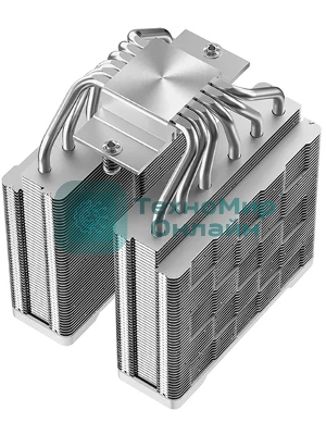 Кулер для процессора DEEPCOOL AG620 G2 WH LGA1954/1851/1700/AM5/AM4 (9шт/кор, TDP 270W, PWM, DUAL Black Fan 120mm, 6 тепл. трубок, белый) RET