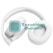Беспроводные/проводные наушники JBL Tune 770NC белый, полноразмерные, Bluetooth + проводной, активное шумоподавление, до 70 ч