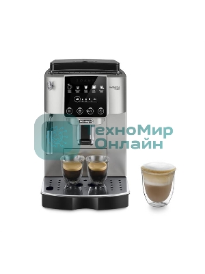 Кофемашина автоматическая DeLonghi ECAM220.31.SB черный/серебристый, исп. кофе - молотый/зерновой, 1.8 л, 1450 Вт, 15 Бар.