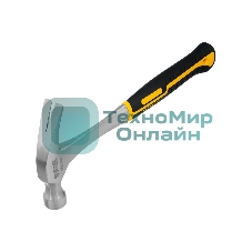 Молоток-гвоздодер Denzel 450 г, цельнометаллический, двухкомпонентная рукоятка