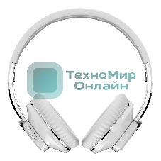 Беспроводные/проводные наушники More Choice HW33 белый, накладные, Bluetooth + проводной, до 10 ч