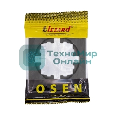 Рамка 1-м OSEN горизонт. квадрат черный бархат LEZARD 743-4200-146