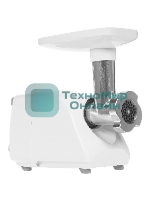 Мясорубка электрическая Аксион М14.03 белый, 600 Вт, 0.7 кг/мин, защита от перегрузки, насадки - 4
