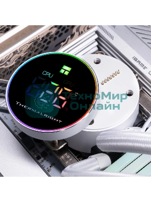 Система жидкостного охлаждения Thermalright Frozen Magic 360 Digital V2 ARGb Soc-AM5/AM4/1200/1700/1851 белый 4-pin 28dB Al LCD Ret (F-MAGIC-360-DIGITAL-WH-ARGb-V2)